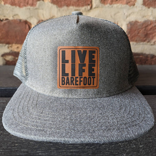 Live life Barefoot Kids Trucker Hat [Charcoal]