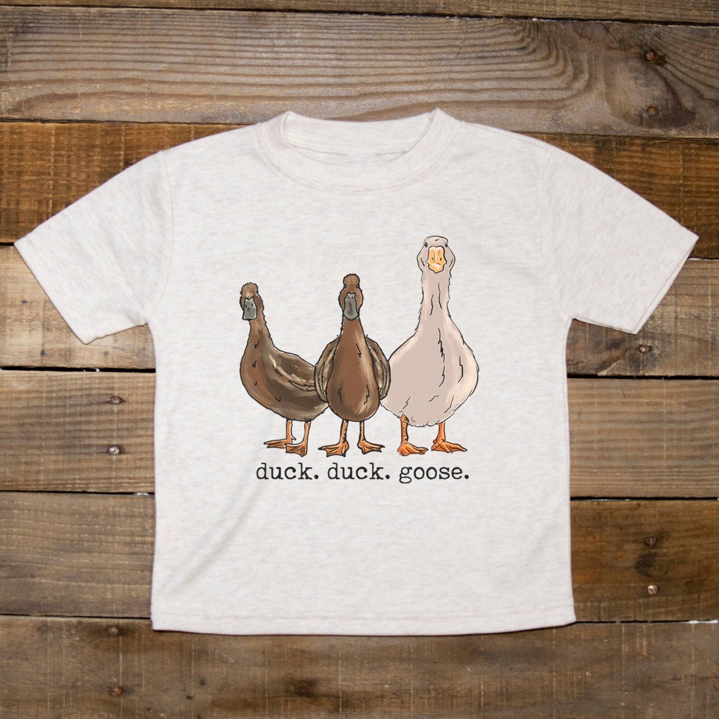 Duck Duck Goose Country Western Toddler Tee [Natural]