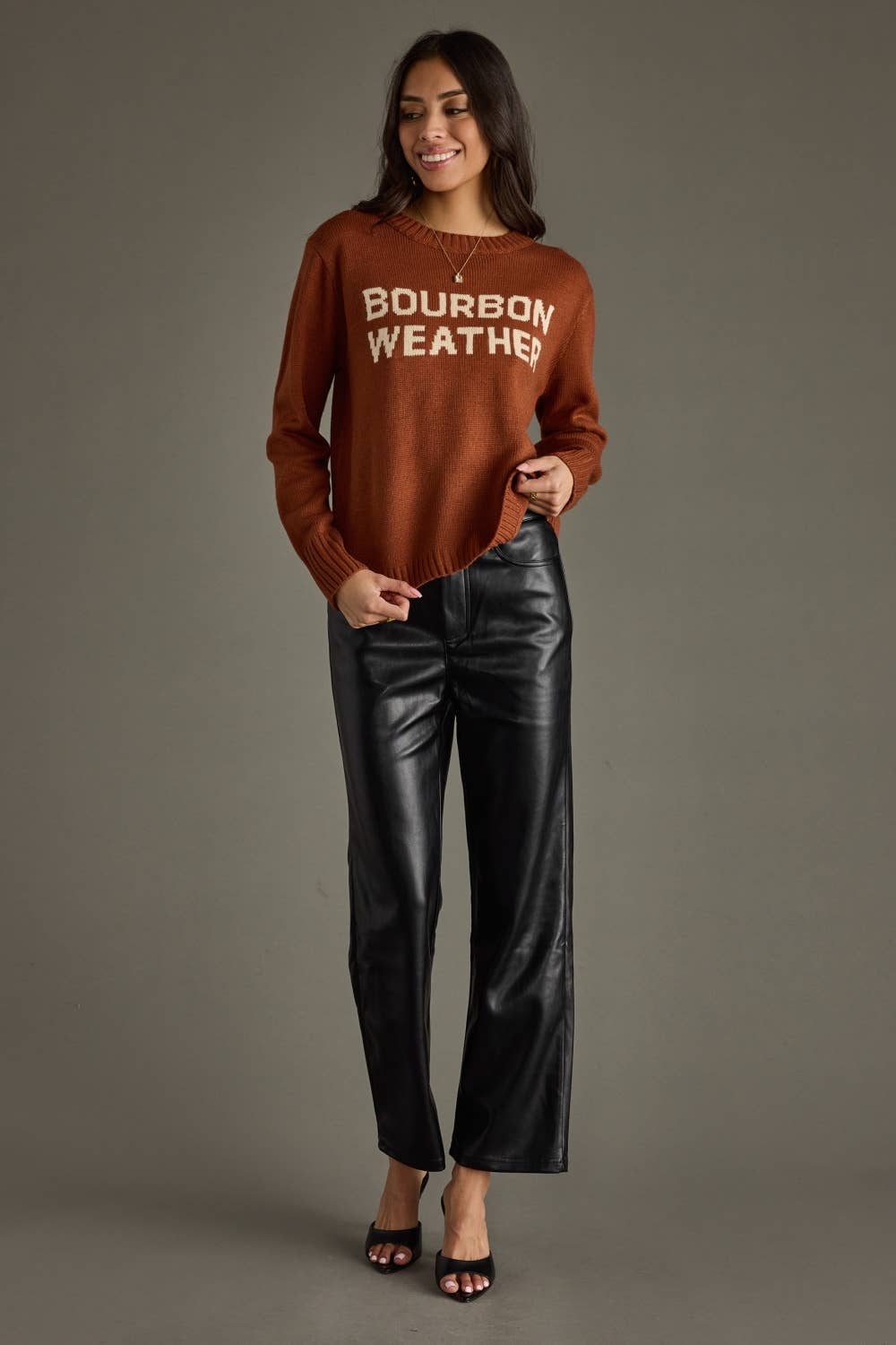 Bourbon Weather Sweater [Rust & Ivory]
