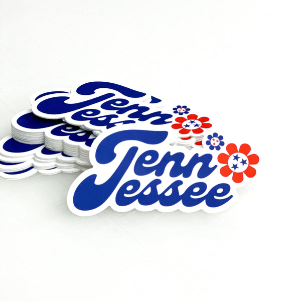 Tennessee Tristar Flower Sticker