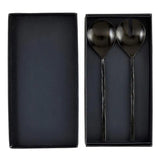 Matte Black Salad Set