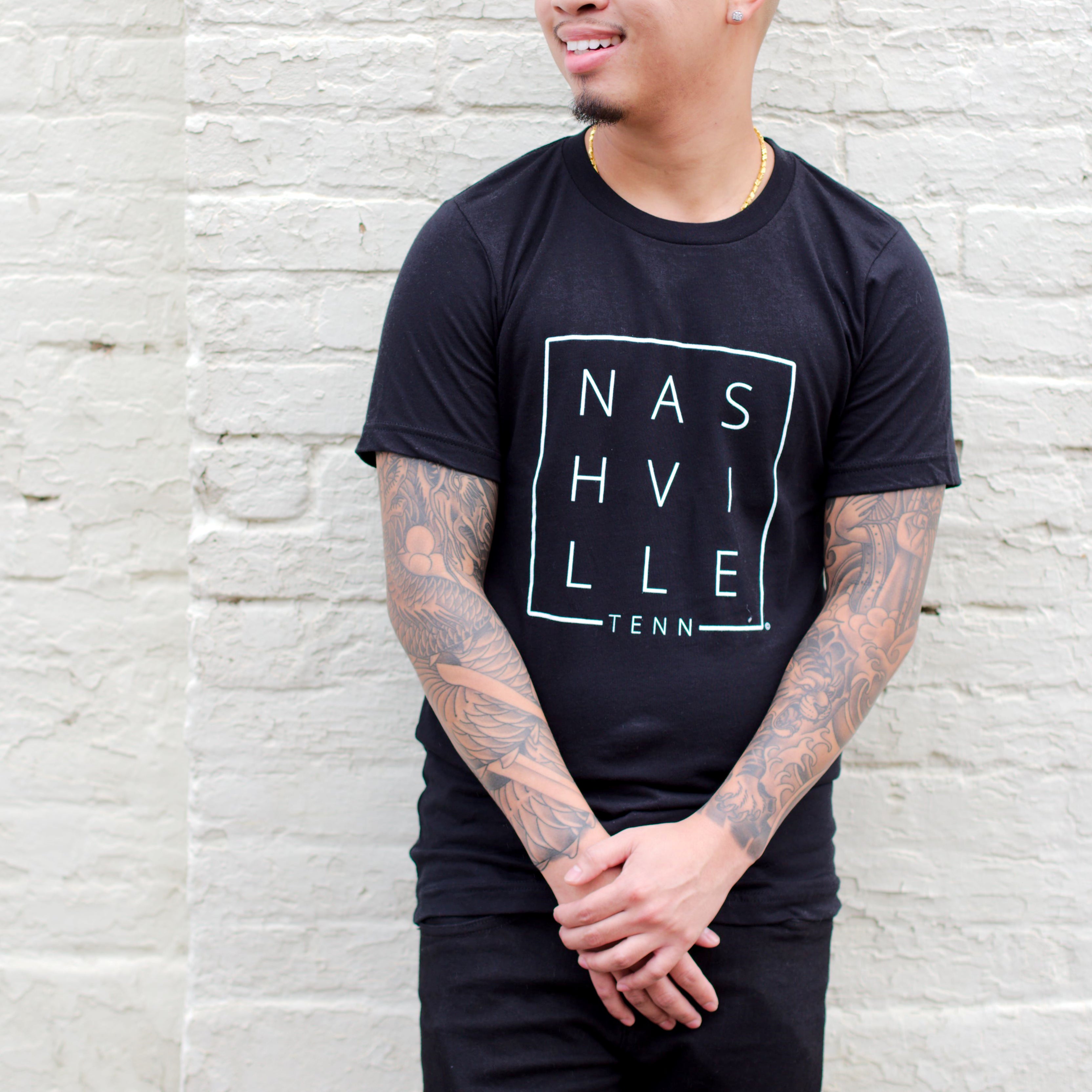 [ JEANS] Flag T-Shirt ★大人気★ Nashville Square© Tee - 615Collection.com – 615 Collection