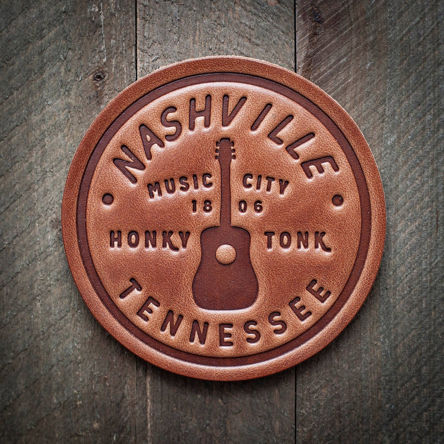 SH Leather Coaster [Nashville]