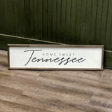 Home Sweet Tennessee Wood Framed Sign