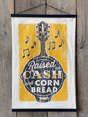 Southern Fried Kitchen Towel [Raised on Cash and Cornbread]