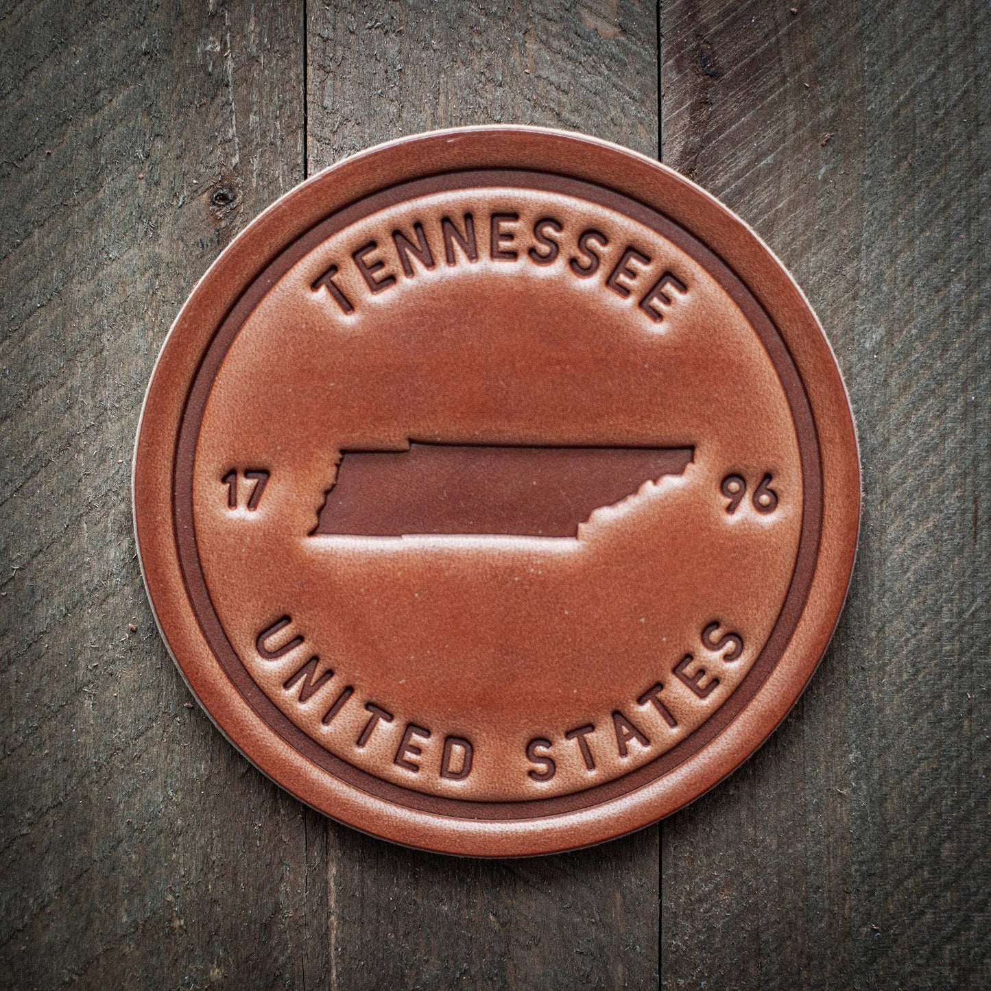 SH Leather Coaster [Tennessee]