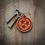 SH Leather Keychain [Tri-Star]