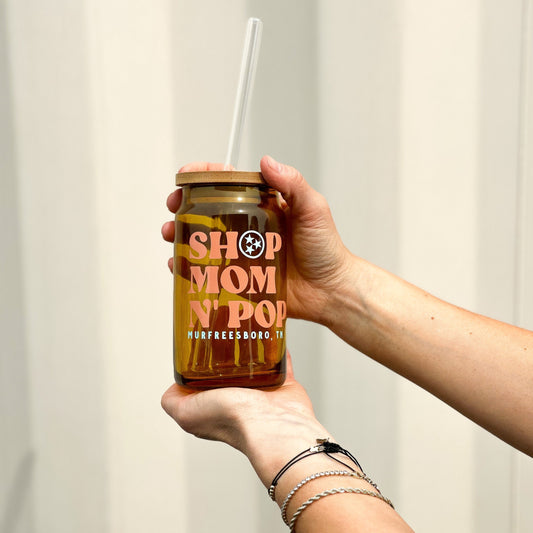 Shop Mom & Pop© Amber Glass Tumbler