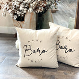 Home Sweet Boro Square Pillow