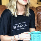 Slouchy Boro Tristar Top [Black]