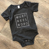 Murfreesboro Square© Baby Onesie [Dark Grey]
