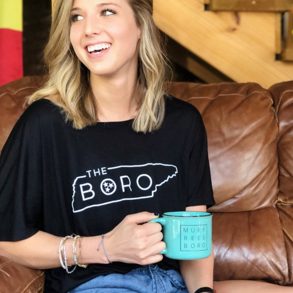 Slouchy Boro Tristar Top [Black]