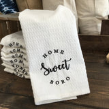 White Waffle Tea Towel [Home Sweet Boro]