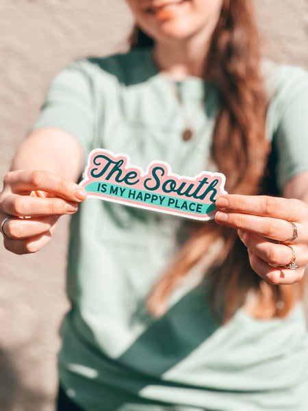 The South is My Happy Place Sticker