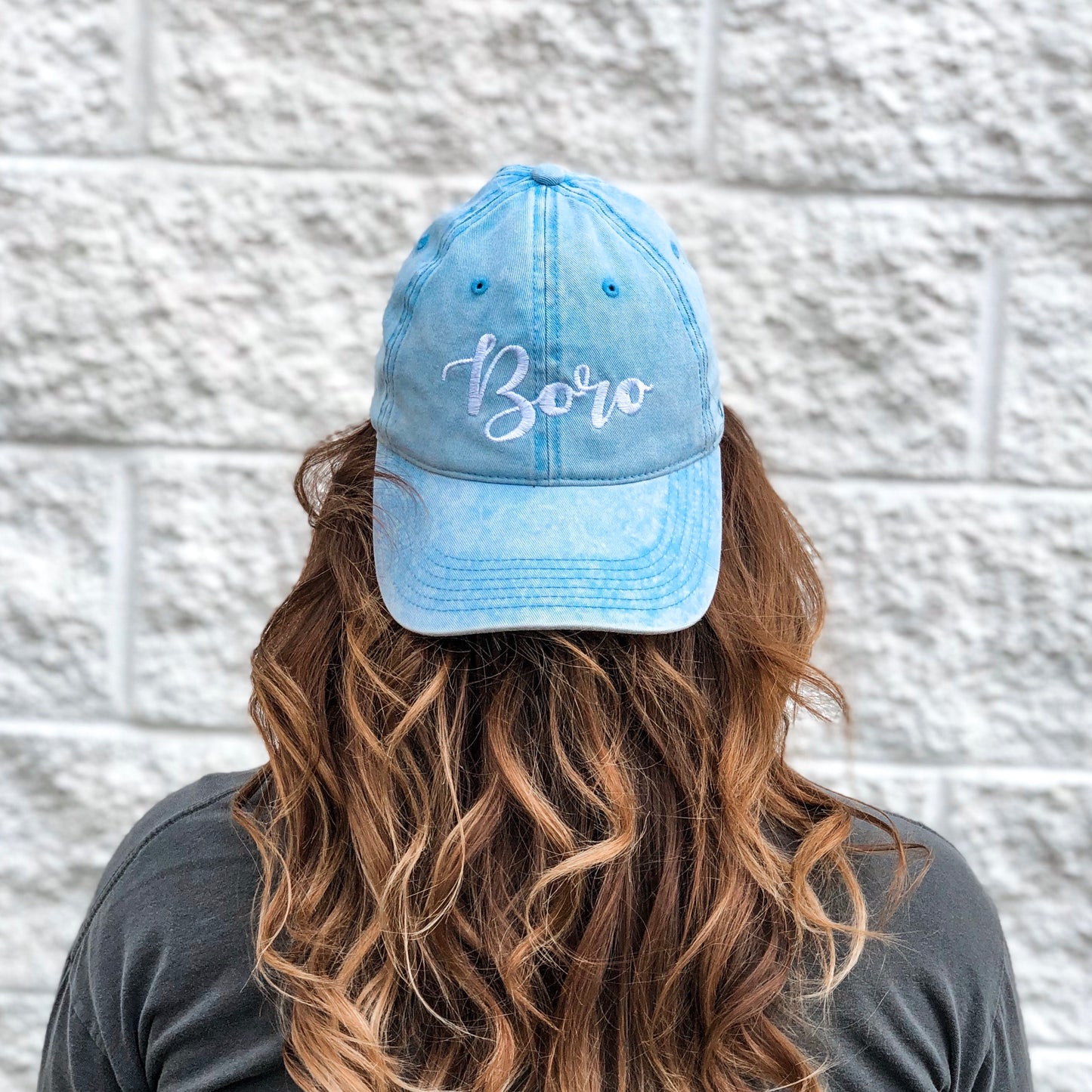 Washed Boro Hat [Sky Blue]