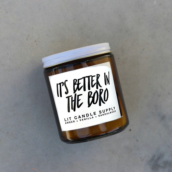 It’s Better in the Boro | Amber Jar Candle