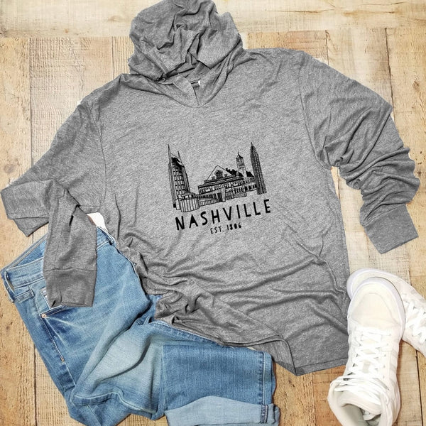 Downtown Nashville- Shirt Hoodie