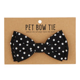 Pet Bow Tie - Black Polka Dot