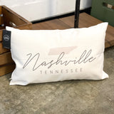 Nashville Script Throw Pillow